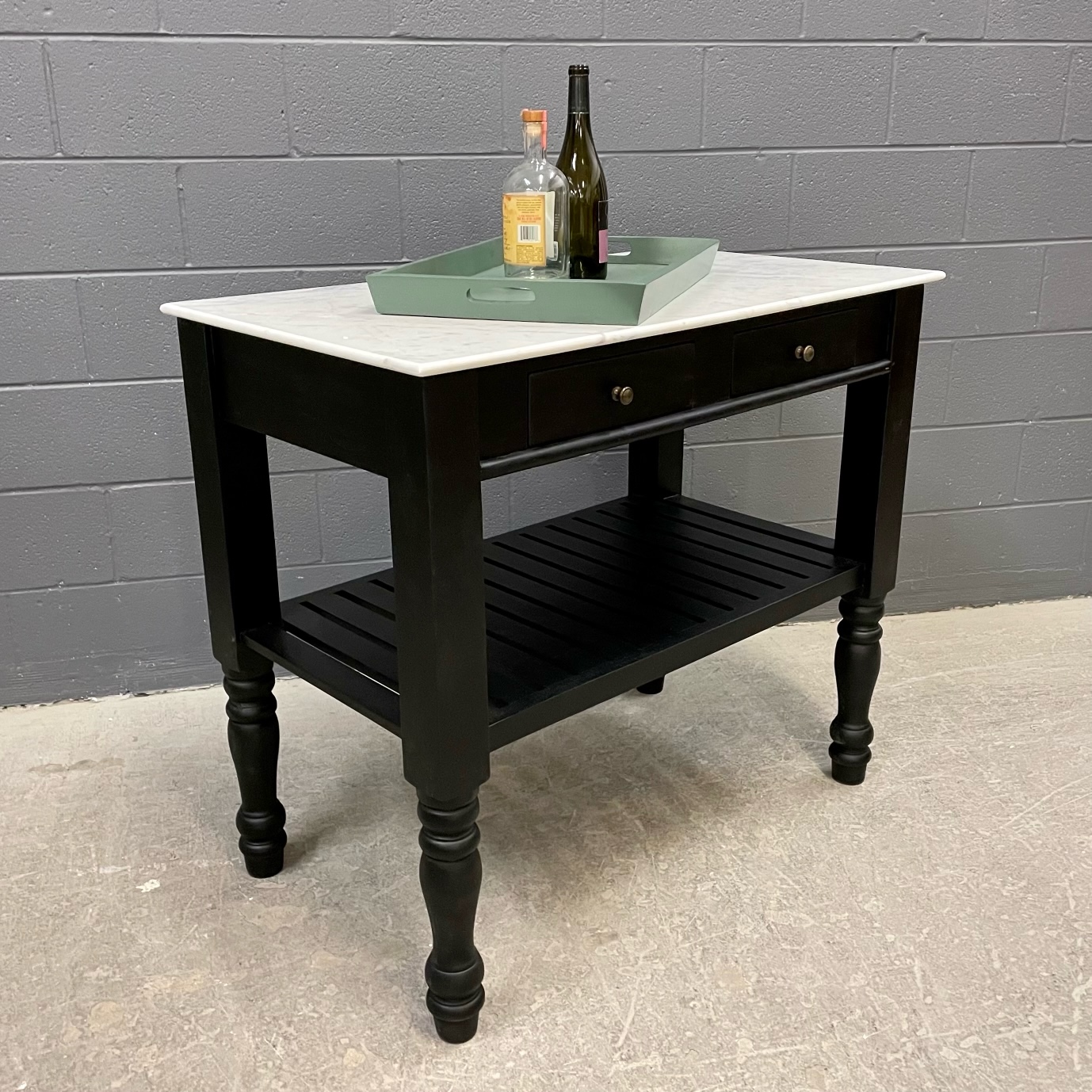 Kitchen Island with Stone Top Nadeau Nashville