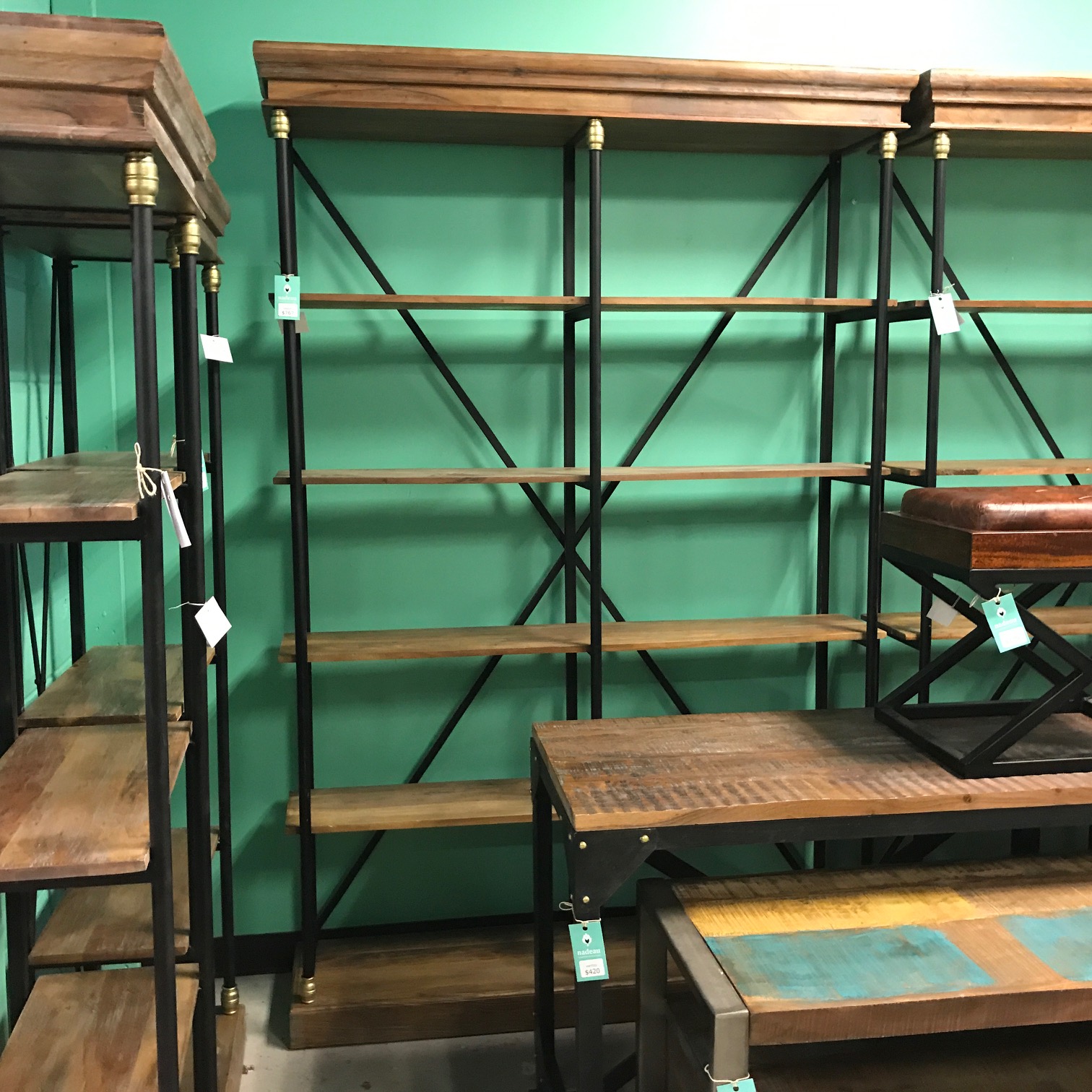 Open X Back Bookcase Nadeau Nashville