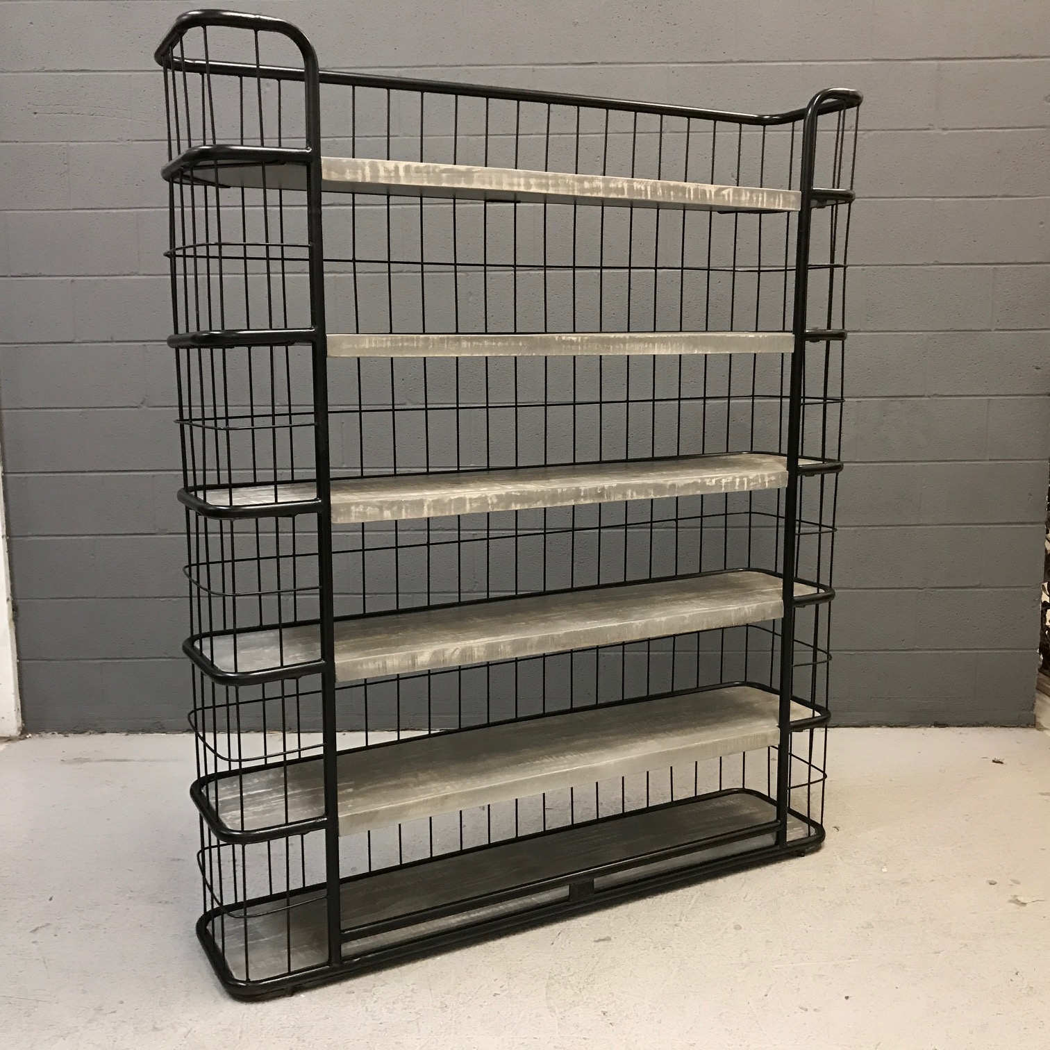 Iron and Wood Bookcase Nadeau Nashville