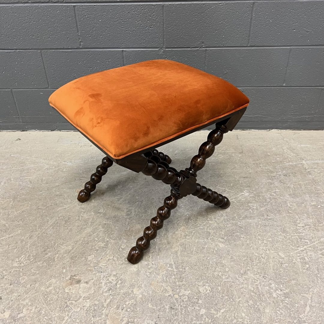 Small Upholstered Bench with Fluted Legs Nadeau Nashville