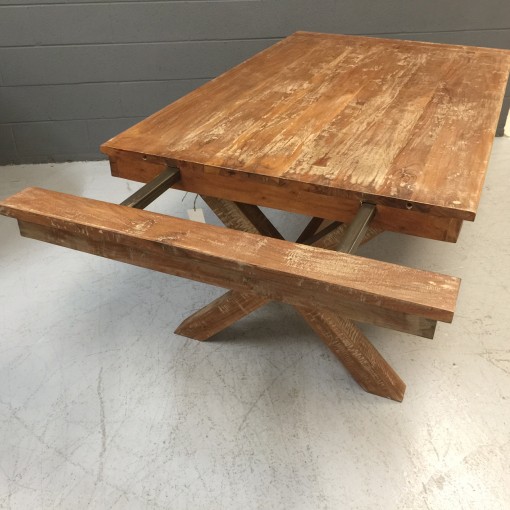 Cross Leg Dining Table Nadeau Nashville