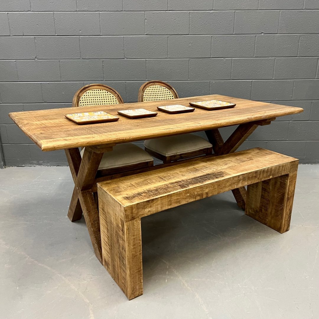 Cross Leg Dining Table Nadeau Nashville