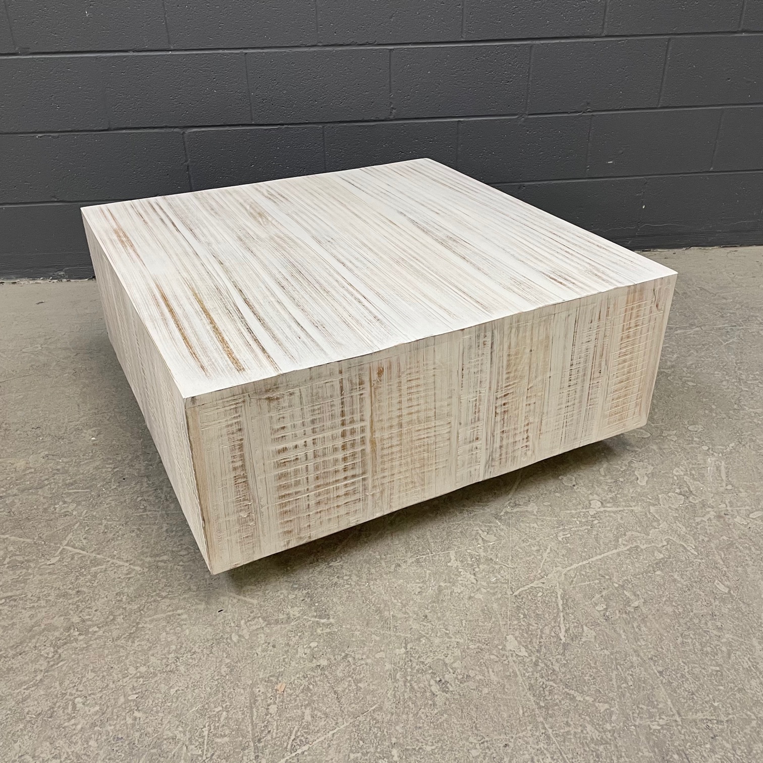 Square Coffee Block Table Nadeau Nashville