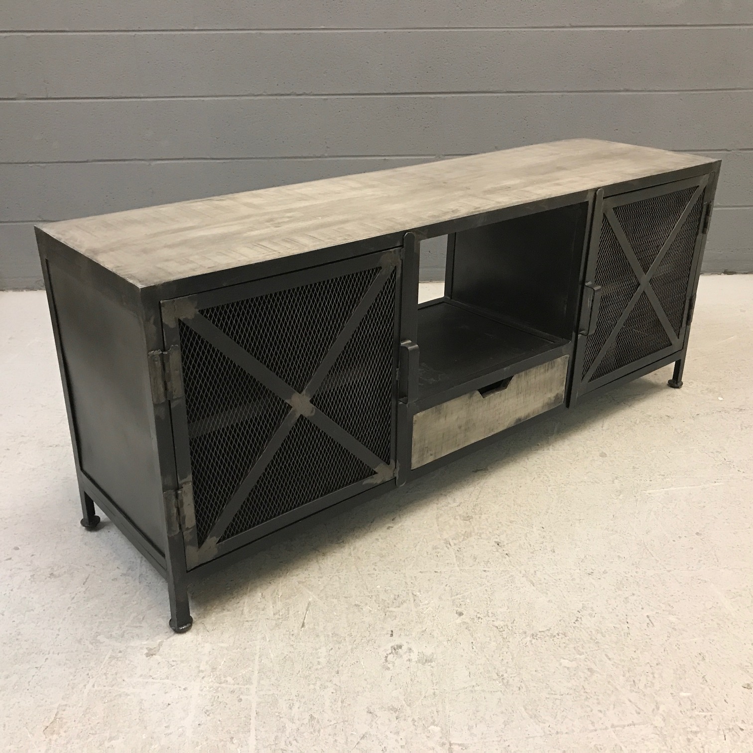Iron And Wood Tv Stand Nadeau Nashville