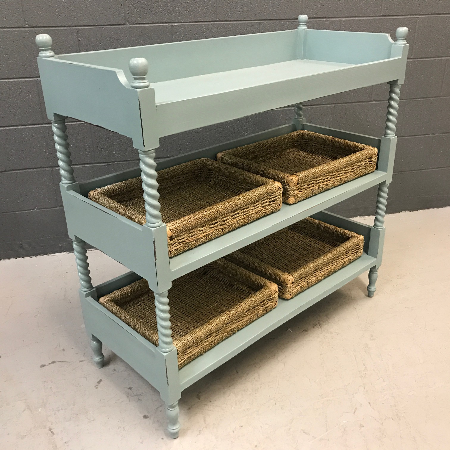 Open Shelf with Baskets Nadeau Nashville