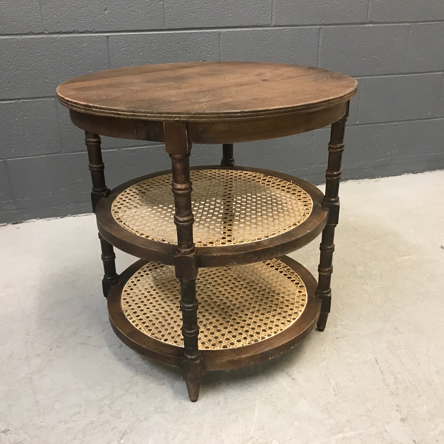 Cane Side Table Nadeau Nashville