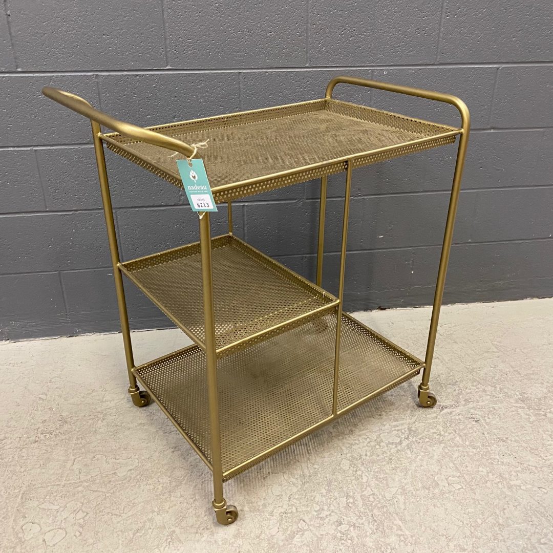 Metal Bar Cart Nadeau Nashville