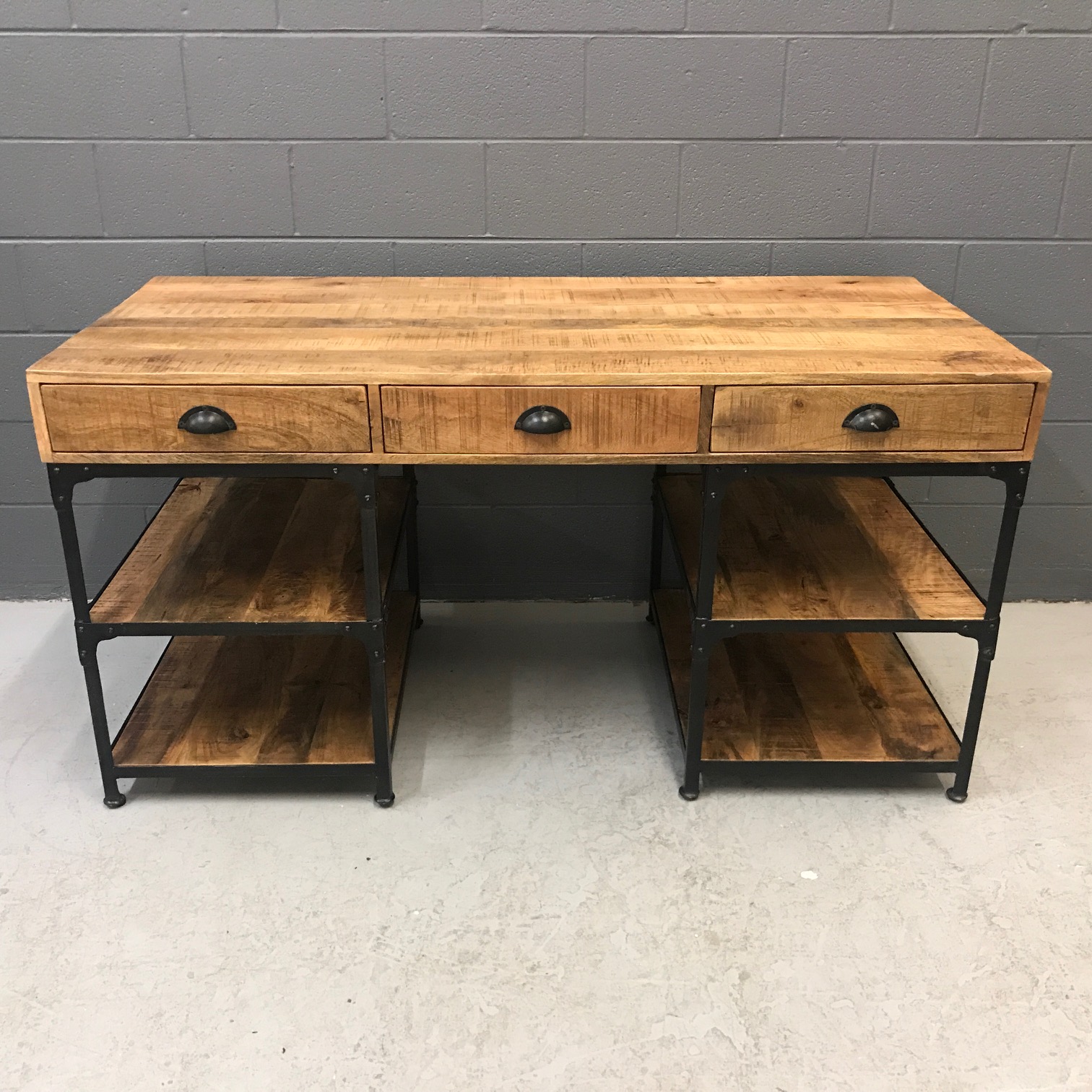 Iron and Wood Desk Nadeau Nashville