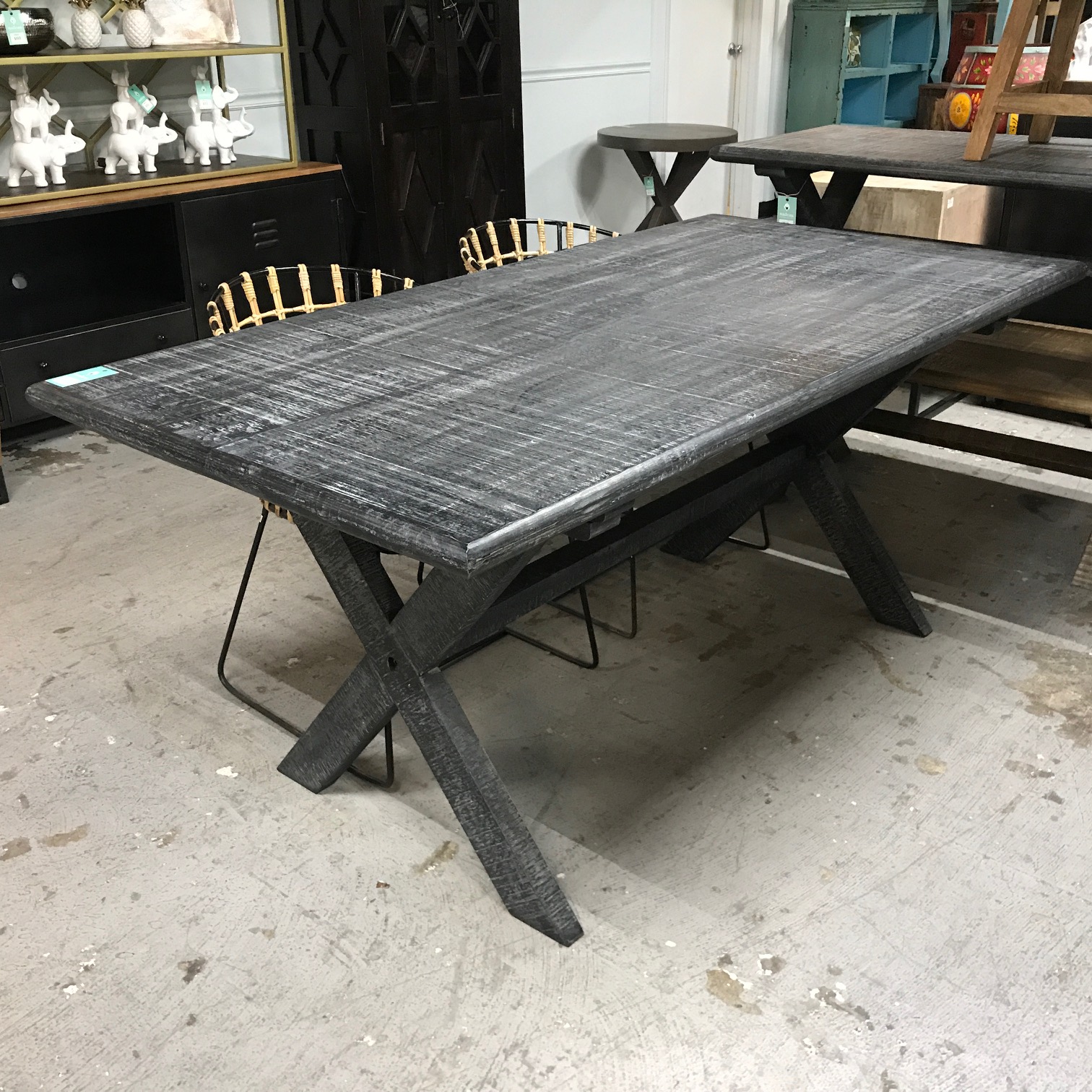 Cross Leg Dining Table Nadeau Nashville