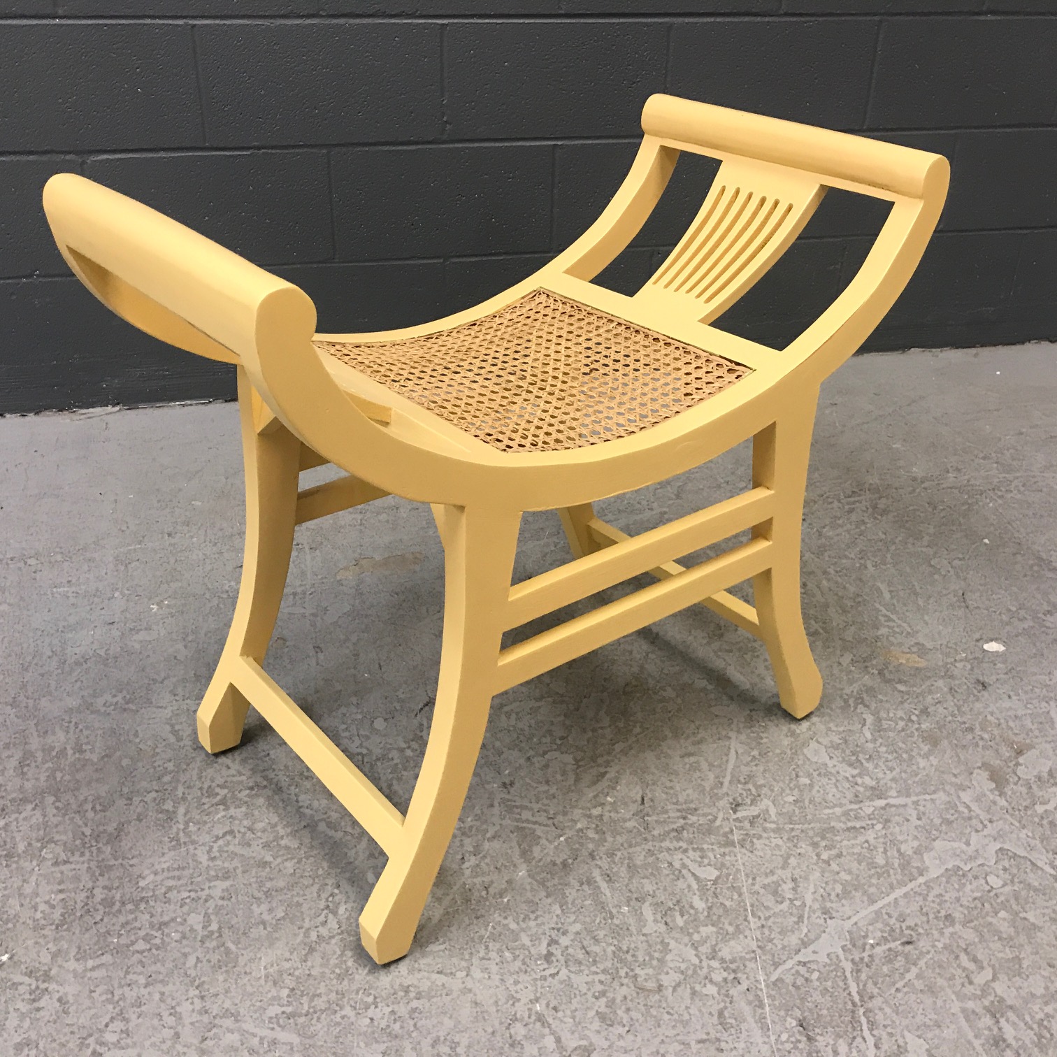 Egyptian Cane Seat Stool Nadeau Nashville