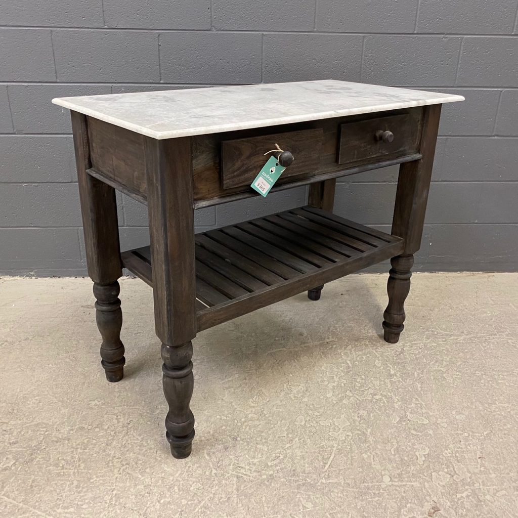 Kitchen Island with Natural Stone Top Nadeau Nashville