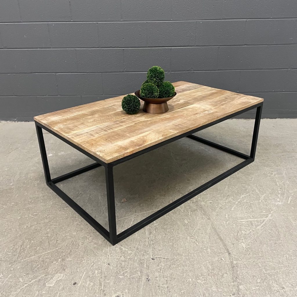 Iron and Wood Coffee Table Nadeau Nashville