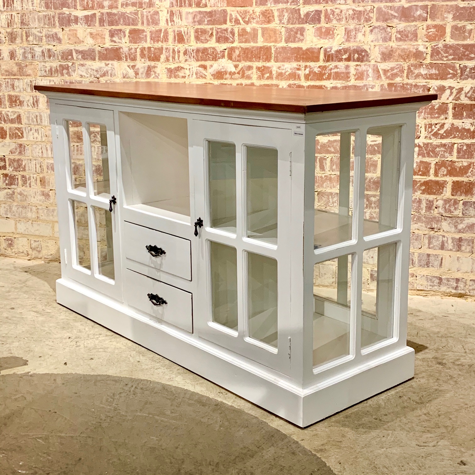 Island with Glass Doors Nadeau Raleigh