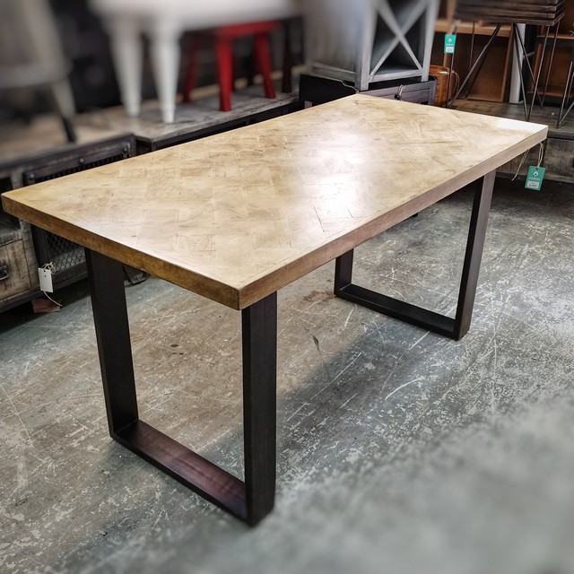 Iron Leg Dining Table Nadeau Raleigh