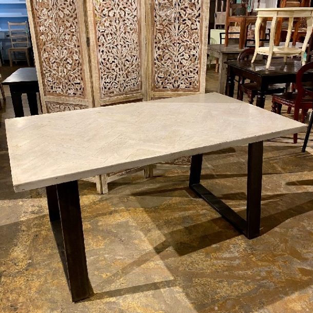 Iron Leg Dining Table Nadeau Austin