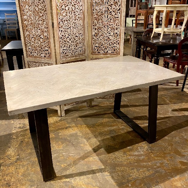 Iron Leg Dining Table Nadeau Austin