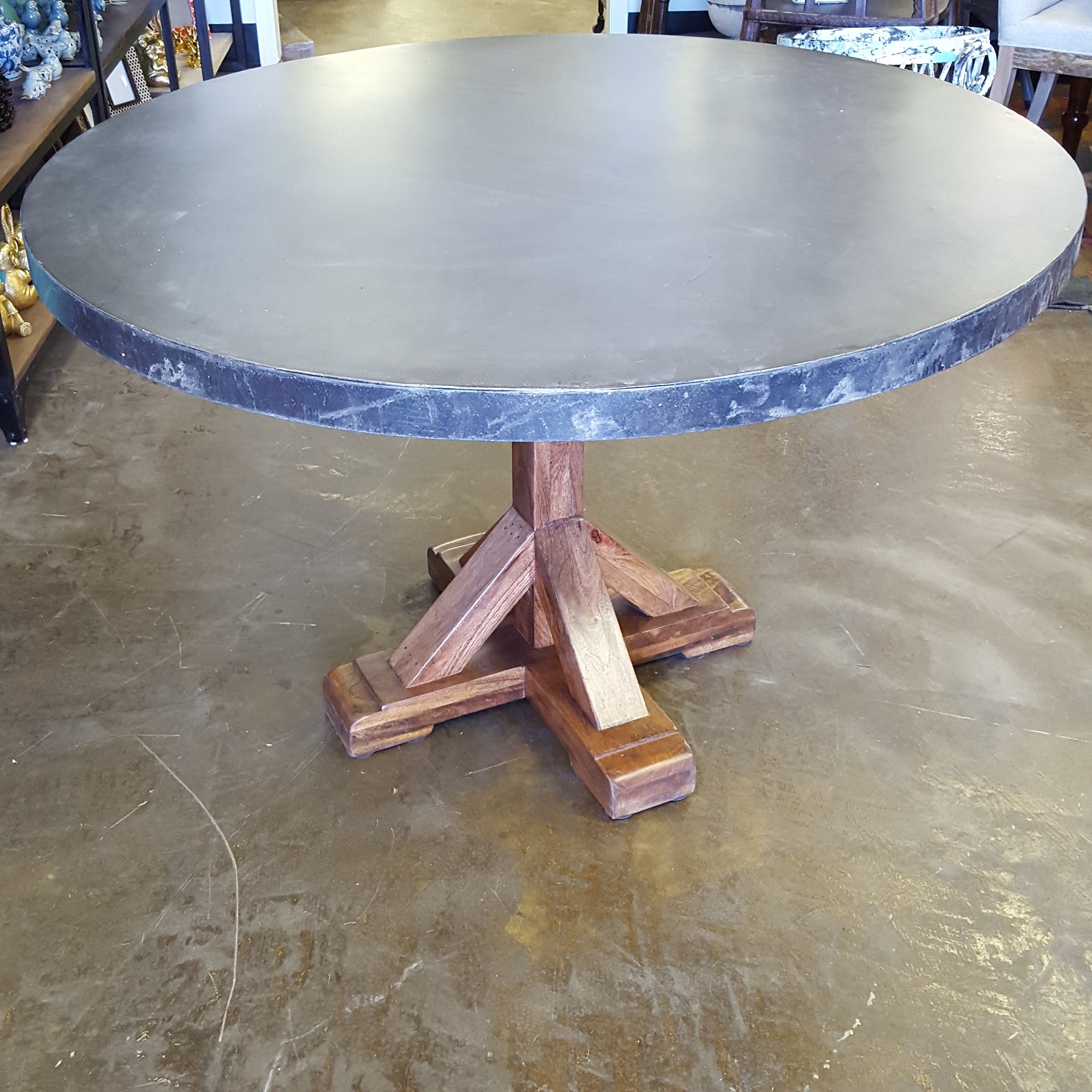 Iron and Wood Dining Table Nadeau Memphis
