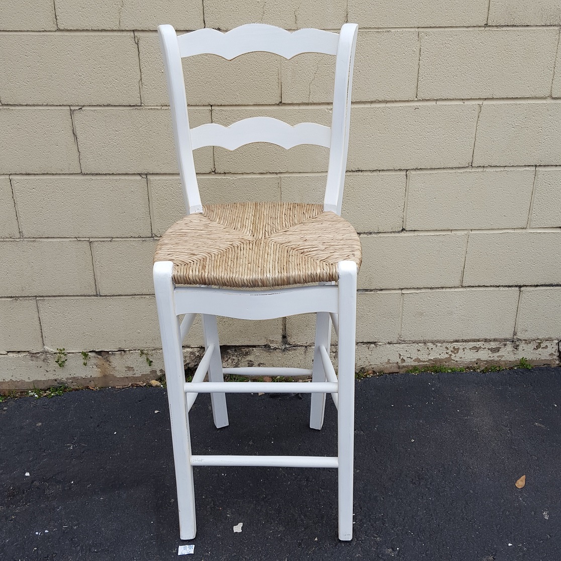 Bar Stool with Rush Seat Nadeau Memphis