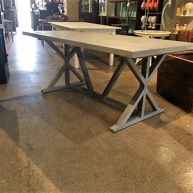 Cross Leg Dining Table Nadeau Cincinnati