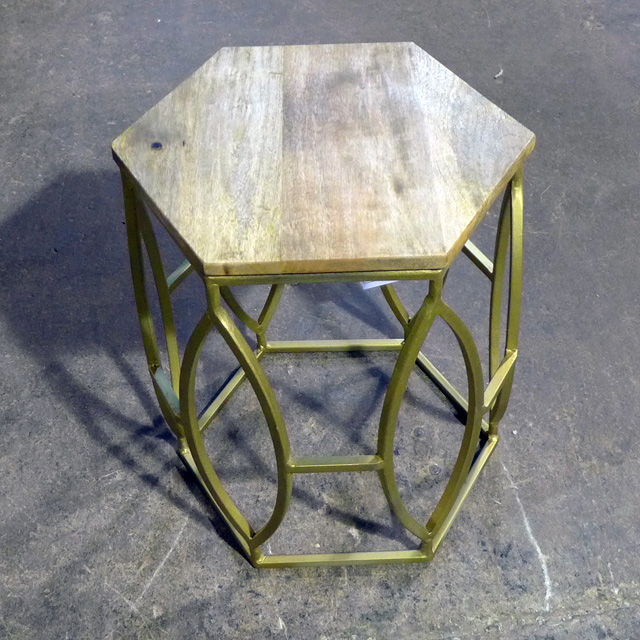 Hexagonal Side Table Nadeau Tampa