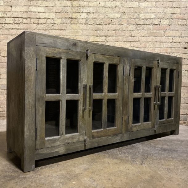 Iron And Wood Tv Stand Nadeau Chattanooga