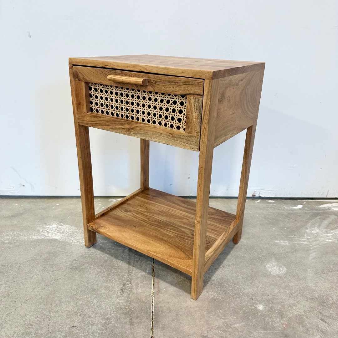 Cane nightstand Nadeau Charleston Warehouse