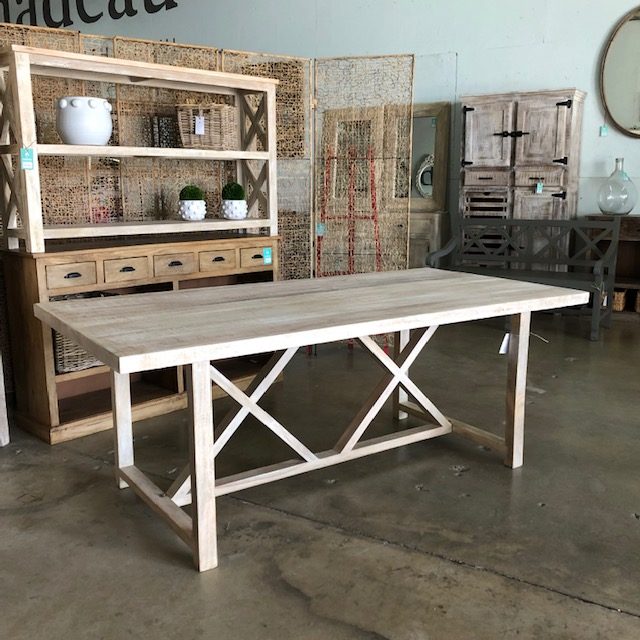 Trestle Dining Table Nadeau Miami