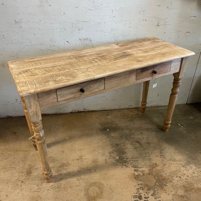 Turned Leg Console Table Nadeau Miami