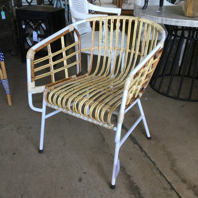 Rattan Side Chair Nadeau Miami