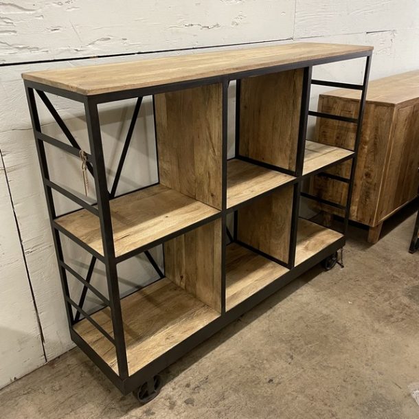 Bookcase On Wheels Nadeau Miami