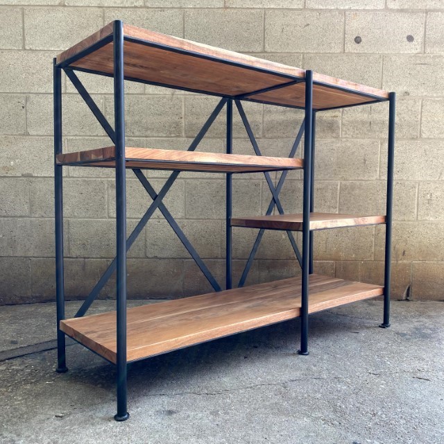 Iron and Wood Shelf Nadeau Chicago