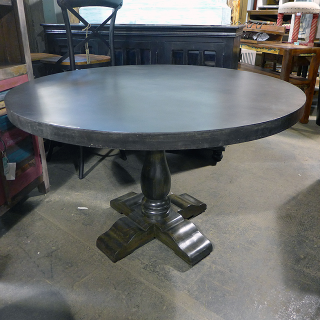 Iron and Wood Dining Table Nadeau Chicago
