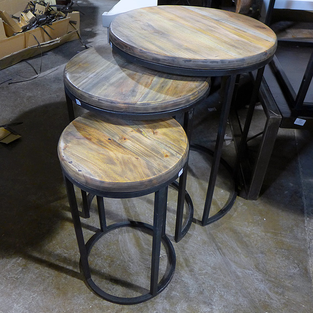 Urban Round Nesting Table Nadeau Chicago
