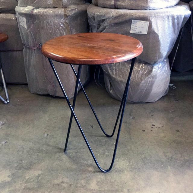 Iron and Wood Table Nadeau Chicago