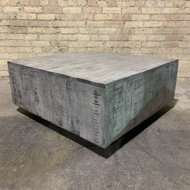 Square Coffee Block Table Nadeau Chicago