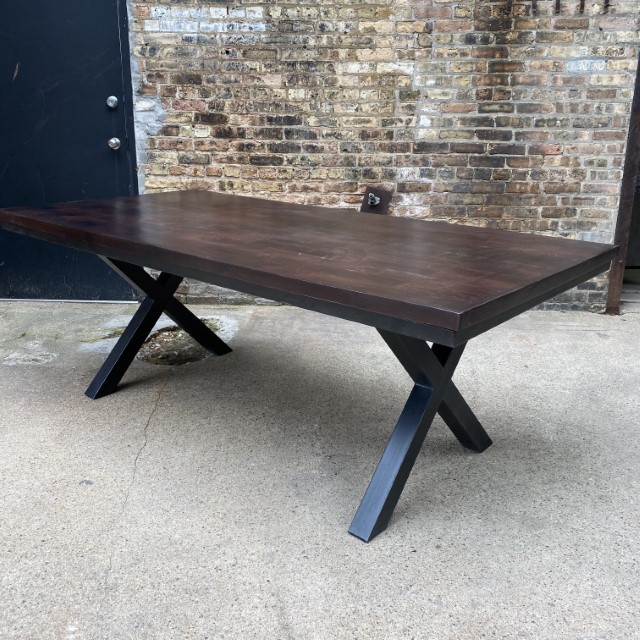 Iron Leg Dining Table Nadeau Chicago