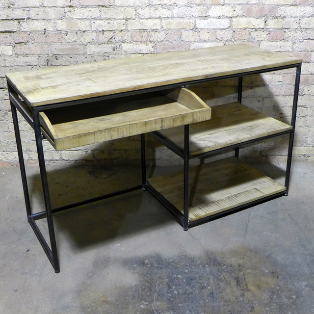 Iron And Wood Desk Nadeau Chicago