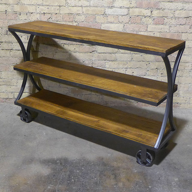 Iron Wood Console Table Nadeau Chicago