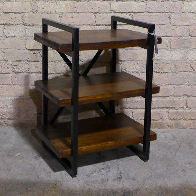 Iron and Wood Bookcase Nadeau Chicago