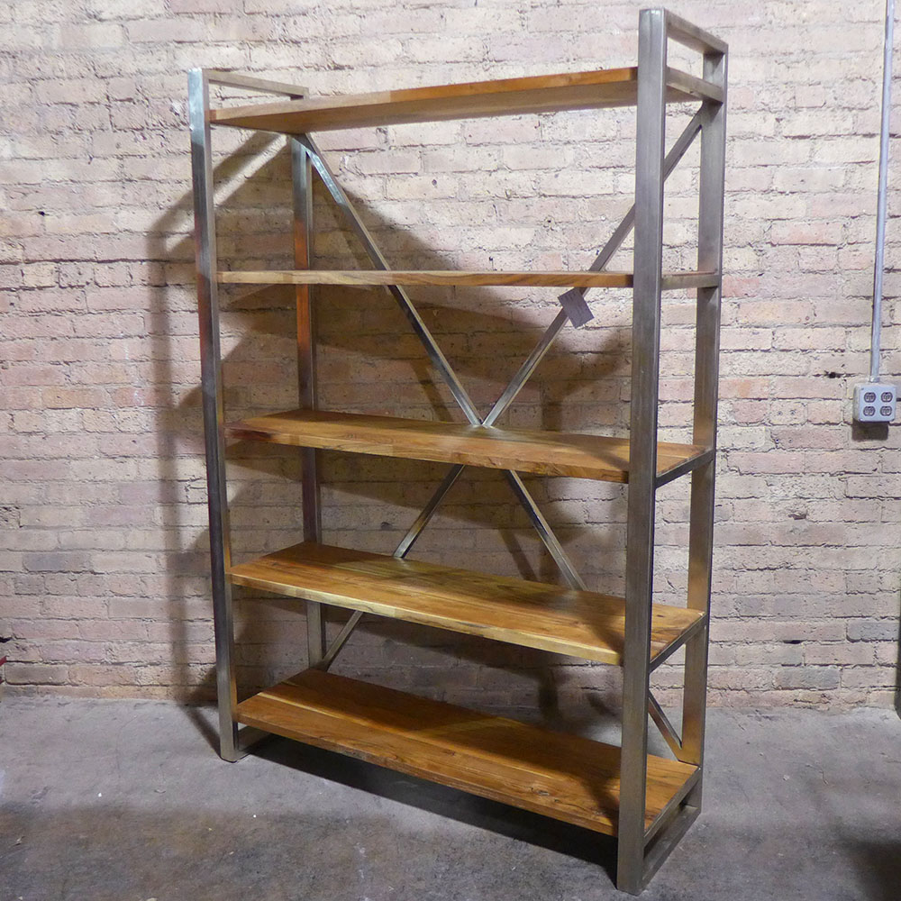 Iron and Wood Shelf Nadeau Chicago
