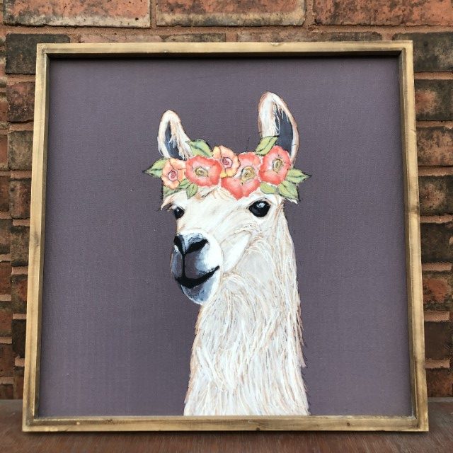 Llama Wall Decor, Two Styles Nadeau Chicago
