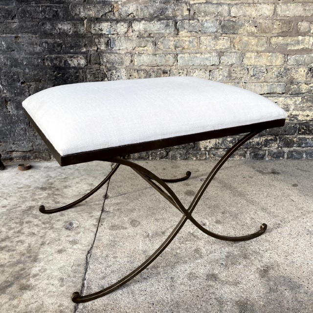 Salatiga Cross Leg Stool Nadeau Chicago