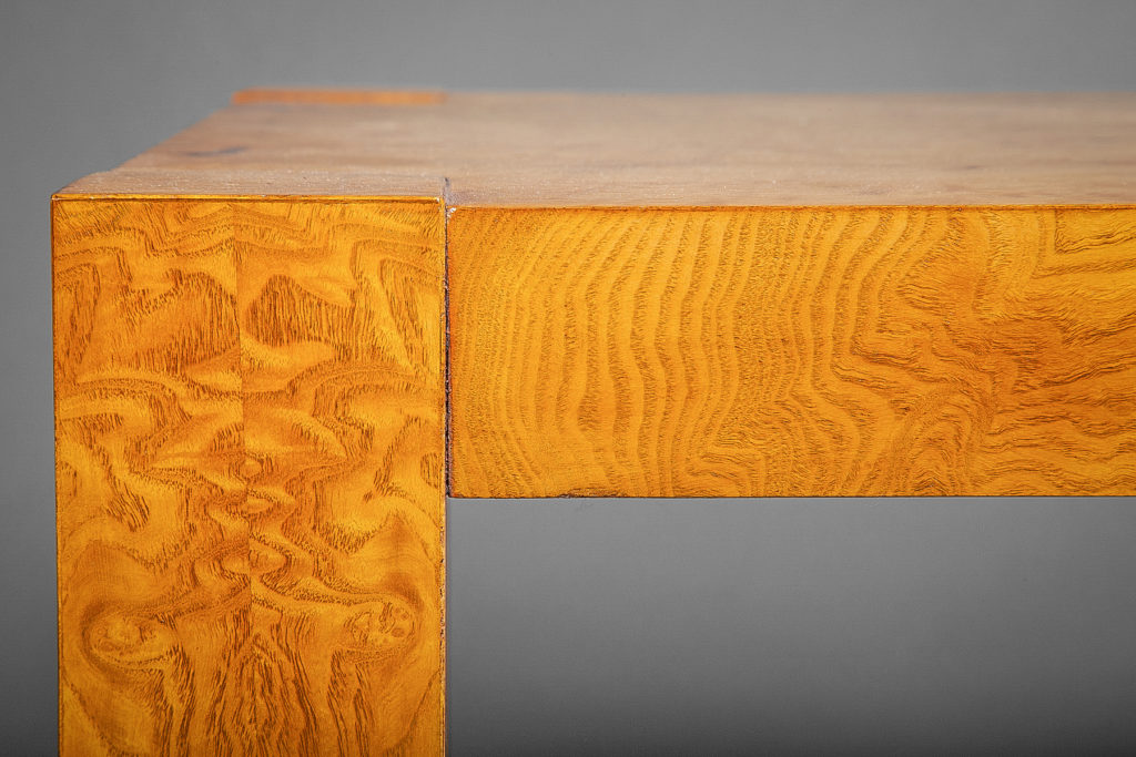 Burl Veneer Side Table Naga Antiques