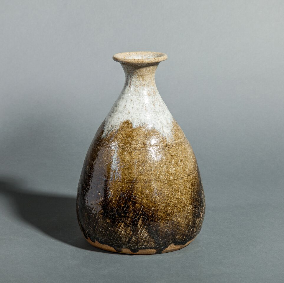 Japanese KaratsuKiln Tokkuri (Sake Container) Naga Antiques