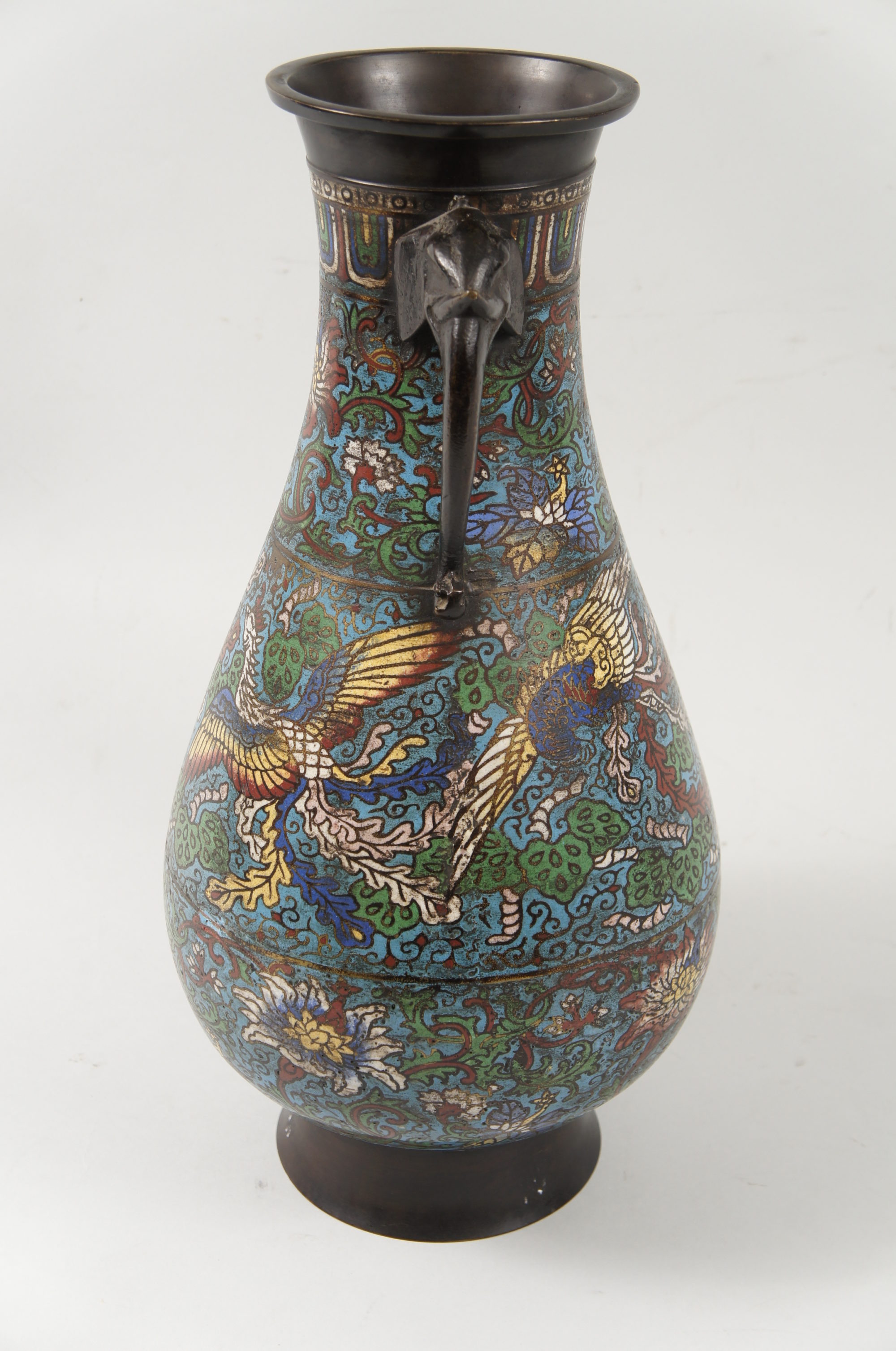 Pair of Chinese Cloisonné Vases Naga Antiques