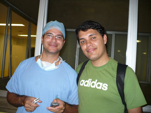 Eu e Jeff depois do parto