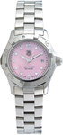 Tag Heuer WAF141ABA0824 Stainless Steel Aquaracer Pink Mother Of Pearl Dial Diamond Hours