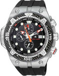 Citizen BJ2135-00E Promaster Carbon Eco Drive Chronograph Dive Rubber Strap