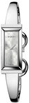 Gucci YA127511 Bangle Style Timeless G-Frame Silver Tone Mirror Finish Silver Dial