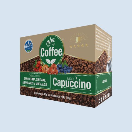 LIVING COFFEE CAPPUCCINO CAJA CON 30 SOBRES DE 4.5 G C/U